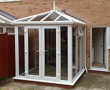 Glass to ground Conservatory.